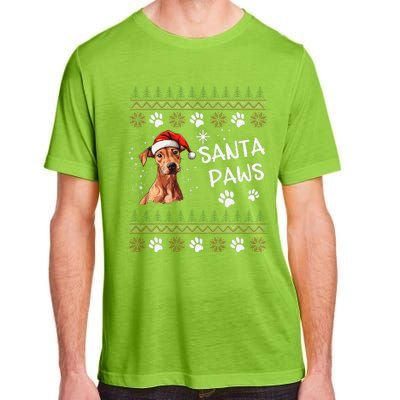 Cute Cirneco DellEtna Dog Ugly Christmas Santa Paws Adult ChromaSoft Performance T-Shirt