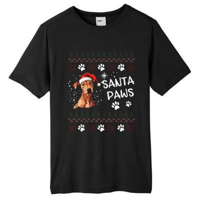 Cute Cirneco DellEtna Dog Ugly Christmas Santa Paws Tall Fusion ChromaSoft Performance T-Shirt