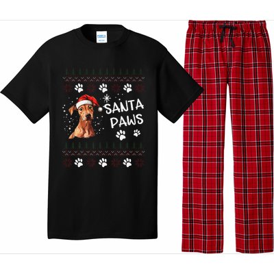 Cute Cirneco DellEtna Dog Ugly Christmas Santa Paws Pajama Set