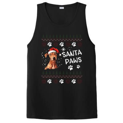 Cute Cirneco DellEtna Dog Ugly Christmas Santa Paws PosiCharge Competitor Tank