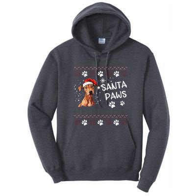 Cute Cirneco DellEtna Dog Ugly Christmas Santa Paws Tall Hoodie