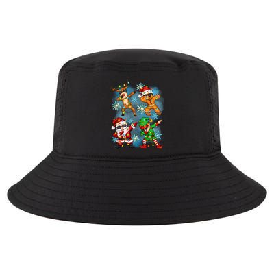 Cool Cute Dabbing Elf Santa Reindeer Gingerbread Cool Comfort Performance Bucket Hat