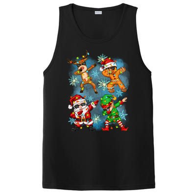 Cool Cute Dabbing Elf Santa Reindeer Gingerbread PosiCharge Competitor Tank