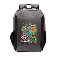 Cool Cute Dabbing Elf Santa Reindeer Gingerbread Vector Backpack