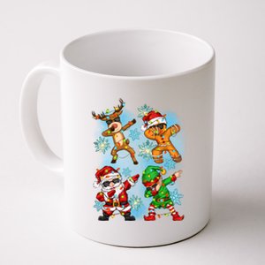 Cool Cute Dabbing Elf Santa Reindeer Gingerbread Coffee Mug