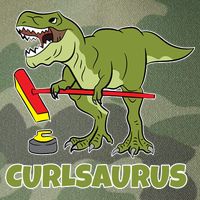 Curlsaurus Curler Dinosaur Sport Legacy Tie Dye Trucker Hat