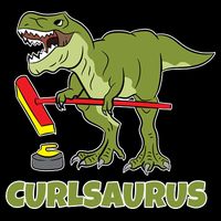 Curlsaurus Curler Dinosaur Sport 7-Panel Snapback Hat