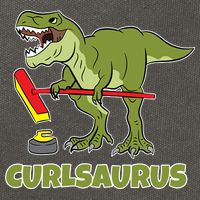 Curlsaurus Curler Dinosaur Sport Cotton Canvas Backpack