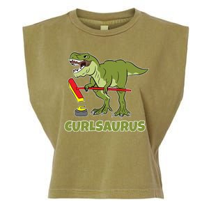 Curlsaurus Curler Dinosaur Sport Garment-Dyed Women's Muscle Tee