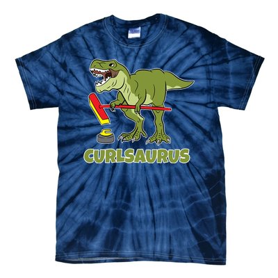 Curlsaurus Curler Dinosaur Sport Tie-Dye T-Shirt