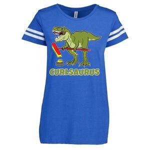 Curlsaurus Curler Dinosaur Sport Enza Ladies Jersey Football T-Shirt