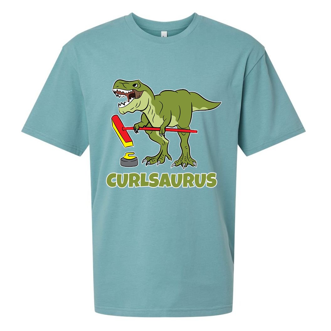Curlsaurus Curler Dinosaur Sport Sueded Cloud Jersey T-Shirt