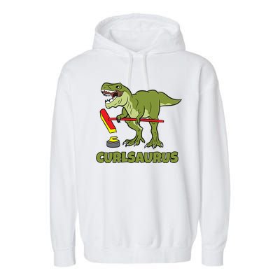 Curlsaurus Curler Dinosaur Sport Garment-Dyed Fleece Hoodie