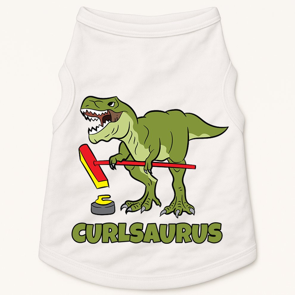 Curlsaurus Curler Dinosaur Sport Doggie Tank