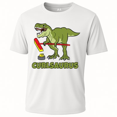 Curlsaurus Curler Dinosaur Sport Performance Shirt