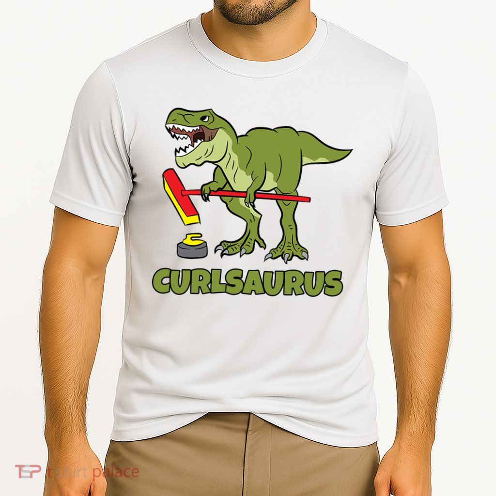 Curlsaurus Curler Dinosaur Sport Performance Shirt