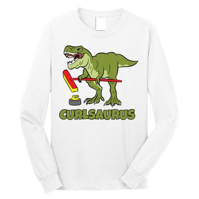 Curlsaurus Curler Dinosaur Sport Long Sleeve Shirt