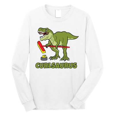 Curlsaurus Curler Dinosaur Sport Long Sleeve Shirt