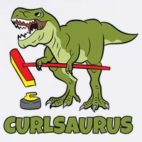 Curlsaurus Curler Dinosaur Sport Sweatshirt