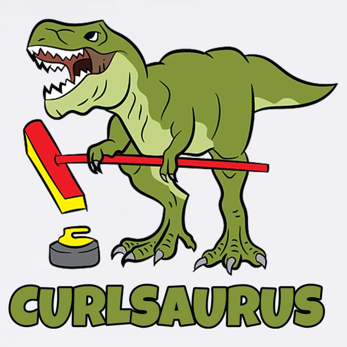 Curlsaurus Curler Dinosaur Sport Sweatshirt