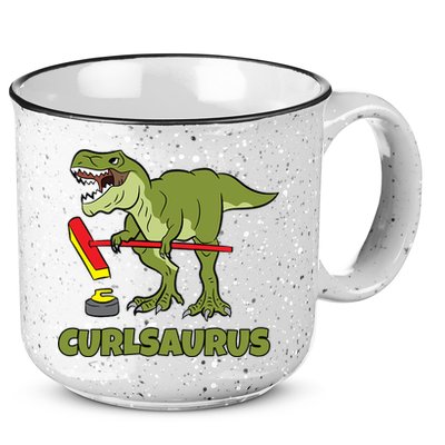 Curlsaurus Curler Dinosaur Sport 15oz Campfire Ceramic Mug