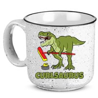 Curlsaurus Curler Dinosaur Sport 15oz Campfire Ceramic Mug