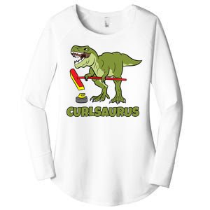 Curlsaurus Curler Dinosaur Sport Women's Perfect Tri Tunic Long Sleeve Shirt