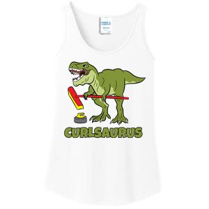 Curlsaurus Curler Dinosaur Sport Ladies Essential Tank