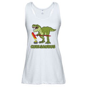 Curlsaurus Curler Dinosaur Sport Ladies Essential Flowy Tank