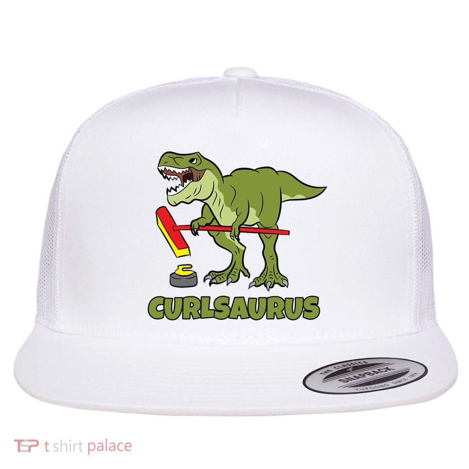 Curlsaurus Curler Dinosaur Sport Flatbill Hat