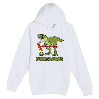 Curlsaurus Curler Dinosaur Sport Premium Pullover Hoodie