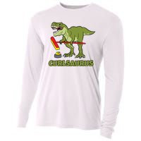 Curlsaurus Curler Dinosaur Sport Cooling Performance Long Sleeve Crew