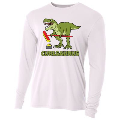 Curlsaurus Curler Dinosaur Sport Cooling Performance Long Sleeve Crew