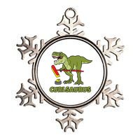 Curlsaurus Curler Dinosaur Sport Metallic Star Ornament