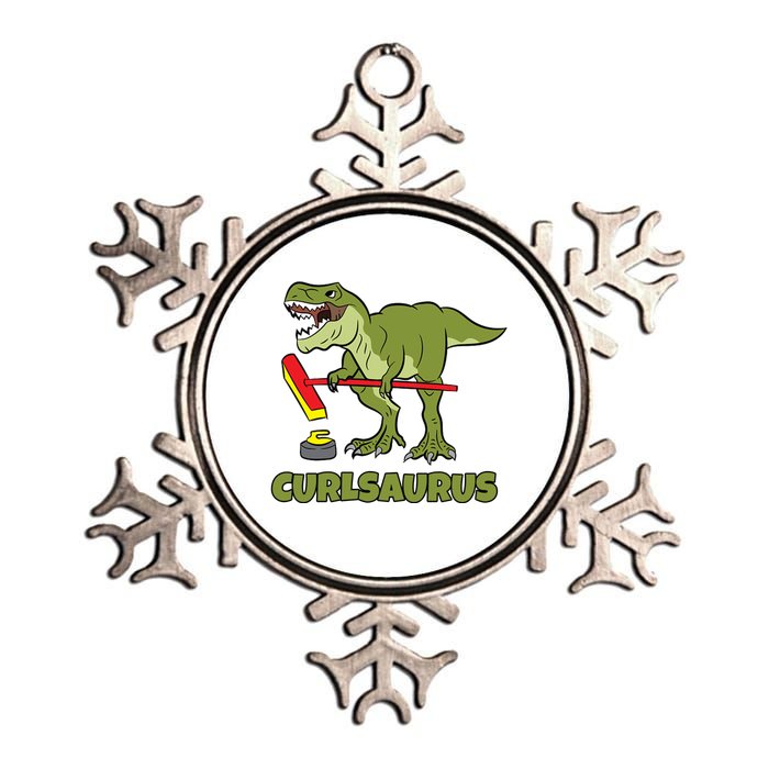 Curlsaurus Curler Dinosaur Sport Metallic Star Ornament