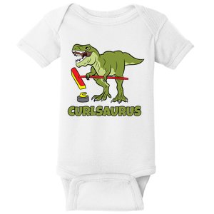 Curlsaurus Curler Dinosaur Sport Baby Bodysuit