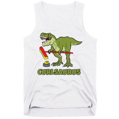 Curlsaurus Curler Dinosaur Sport Tank Top