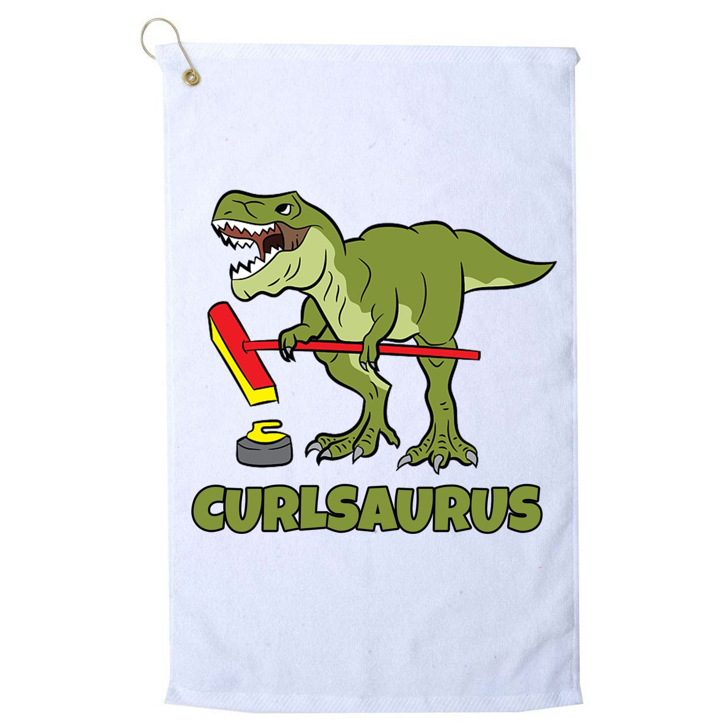 Curlsaurus Curler Dinosaur Sport Golf Towel