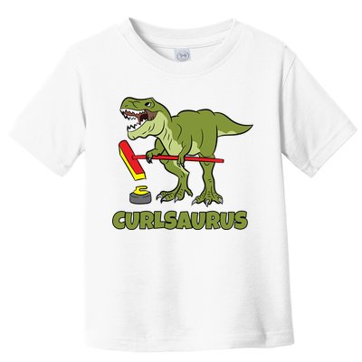 Curlsaurus Curler Dinosaur Sport Toddler T-Shirt