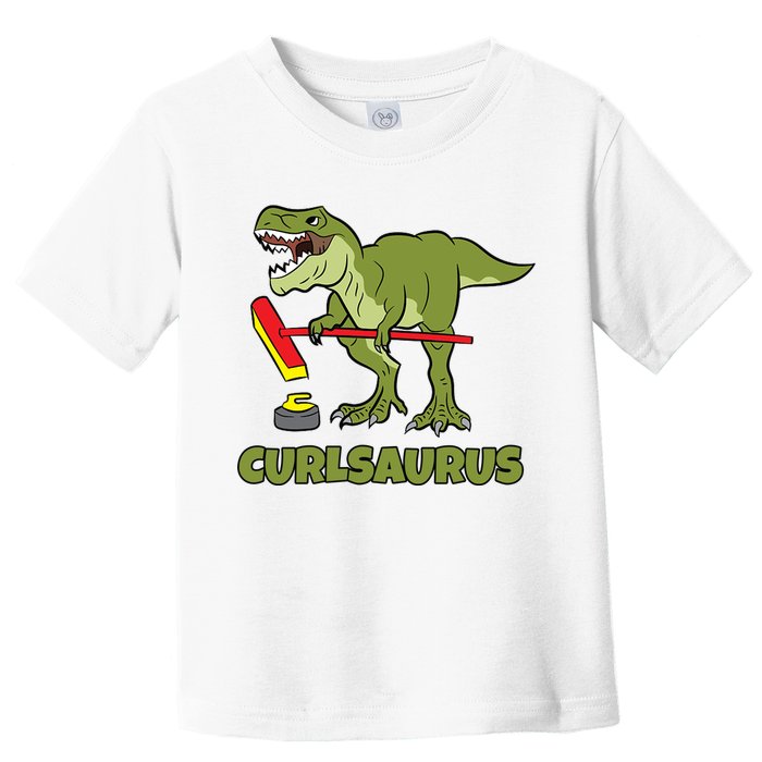 Curlsaurus Curler Dinosaur Sport Toddler T-Shirt