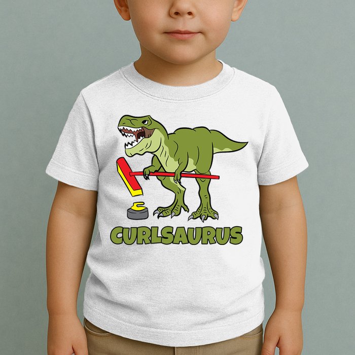 Curlsaurus Curler Dinosaur Sport Toddler T-Shirt
