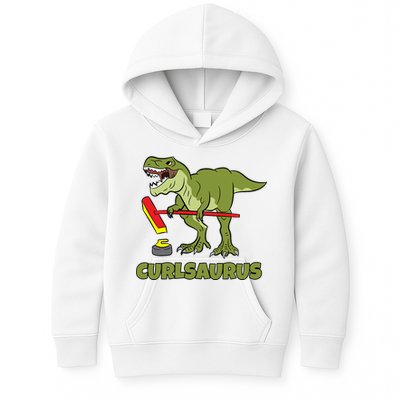 Curlsaurus Curler Dinosaur Sport Kids Hoodie
