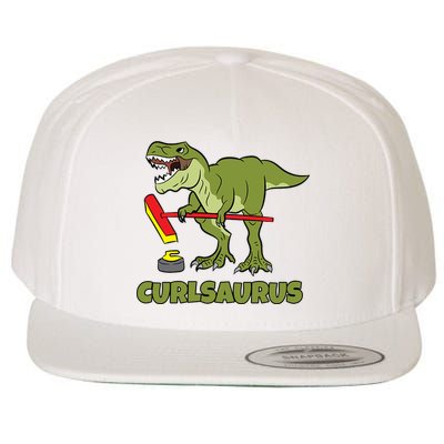 Curlsaurus Curler Dinosaur Sport Wool Snapback Cap
