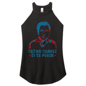 Cesar Chavez Day Support funny president Women's Perfect Tri Rocker Tank