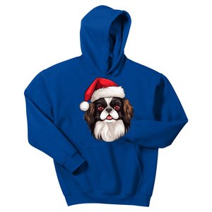 Christmas Chihuahua Dog Santa Hat Funny Xmas Gift Kids Hoodie