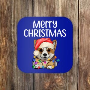 Corgi Christmas Dog Funny Corgi Dog Puppy Xmas Corgi Breed Gift Coaster