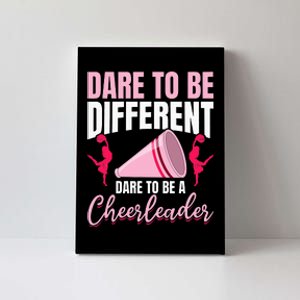 Cheerleader Cheerleading Dare to be different Canvas