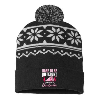 Cheerleader Cheerleading Dare to be different USA-Made Snowflake Beanie