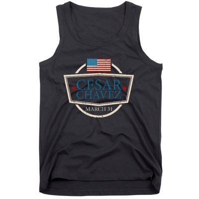 Cesar Chavez Day I Si Se Puede funny Quote Tank Top