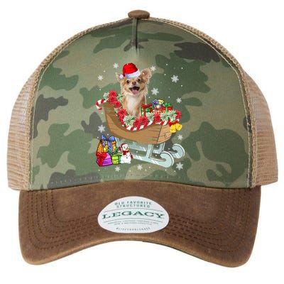 Cute Chihuahua Dog Christmas Santa Hat Xmas Puppy Lover Funny Gift Legacy Tie Dye Trucker Hat